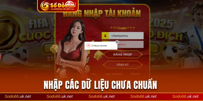 Nhập các dữ liệu chưa chuẩn