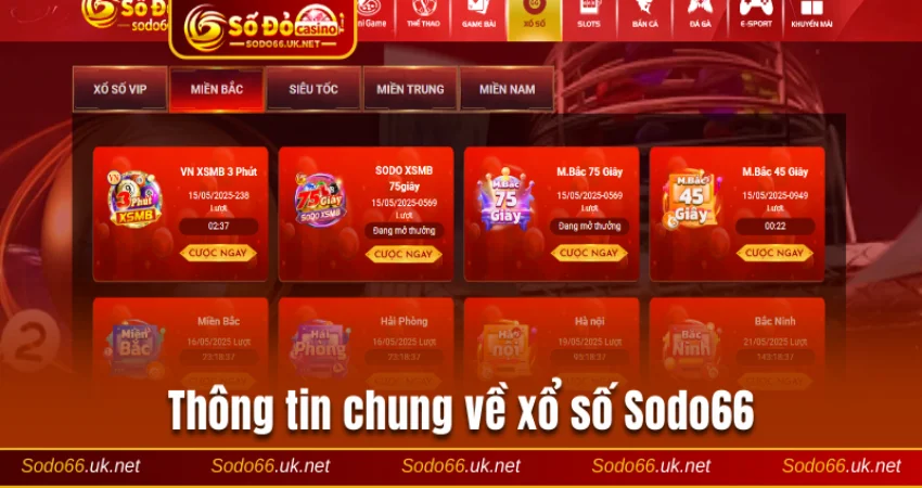 Thông tin chung về xổ số Sodo66